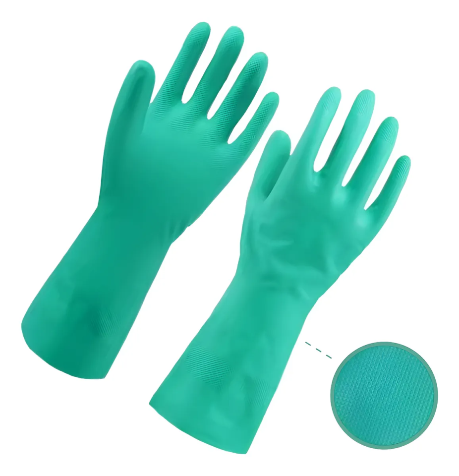 LUVA NITRILICA VERDE